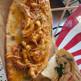 Peach BBQ Flatbread